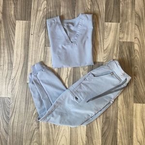 Figs Dusty Blue Scrub Set